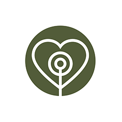 Heart in a circle icon