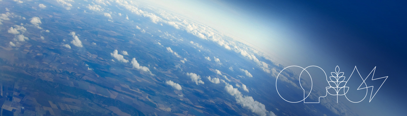 A view of the world taken from space.