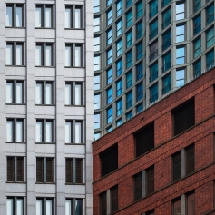 grids of windows across buildings