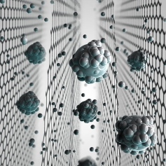 close up of graphene membrane 